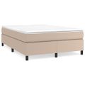 vidaXL Boxspring posteľ s matracom kapučínová 160x200 cm umelá koža
