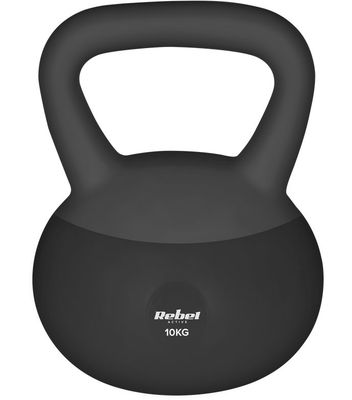 Kettlebell Soft Vinylový 10 kg REBEL ACTIVE RBA-2333-10