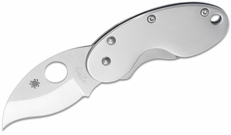 Spyderco C29P Cricket Stainless malý vreckový nôž 4,7 cm, celooceľový, hladký