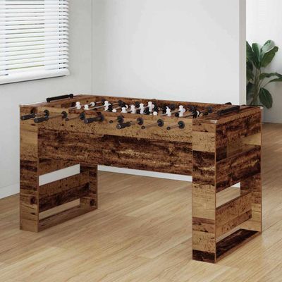 vidaXL Stolný futbal Staré drevo 146,5 x 74 x 85 cm Kompozitné drevo