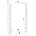 vidaXL nástenné zrkadlo Walnutová hnedá 70 x 50 cm Obdĺžnikový