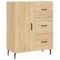 vidaXL Vysoká skrinka dub sonoma 69,5x34x180 cm spracované drevo