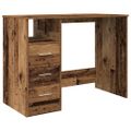 vidaXL Písací stôl, staré drevo 102x50x76 cm, kompozitné drevo