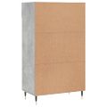vidaXL Botník betónovo sivý 60x35x105 cm kompozitné drevo