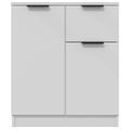 vidaXL Komoda biela 60x30x70 cm spracované drevo