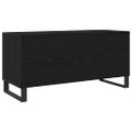 vidaXL Skrinka na gramofónové platne Čierny dub 100 x 38 x 48 cm