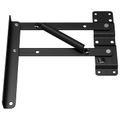 vidaXL Mechanizmus na zdvíhanie postele 12 ks Čierna 340 x 95 x 40 mm