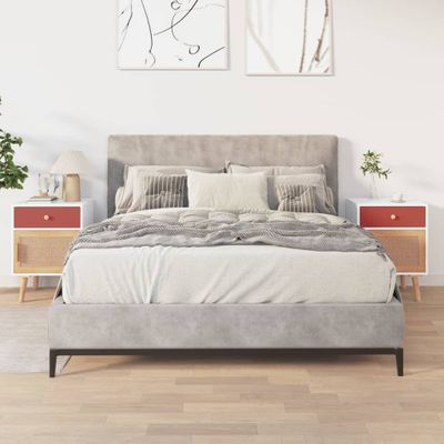 vidaXL Nočné stolíky 2 ks biele 40x30x55 cm kompozitné drevo