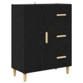 vidaXL Highboard Čierny dub 69,5 x 32,5 x 180 cm Kompozitné drevo