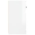 vidaXL Komoda lesklá biela 70x35,5x67,5 cm spracované drevo