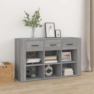 vidaXL Komoda sivá sonoma 100x30x59,5 cm spracované drevo
