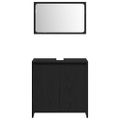 vidaXL Kúpeľňová skriňa Čierny dub 60 x 33 x 60 cm Kompozitné drevo