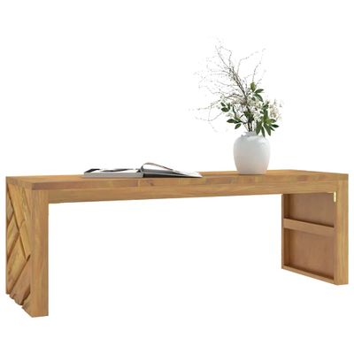 vidaXL konferenčný stolík 110x35x38 cm Teakové masívne drevo