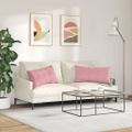 vidaXL Vankúše na pohovku 2 pcs Ružová 80 x 40 cm Kordúrová tkanina