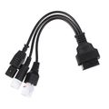 SIXTOL OBD-II redukcia 3-pin/4-pin/6-pin pre motocykle Yamaha a Honda MECHANIC CABLE 22