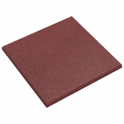 vidaXL Dlaždice na ochranu proti pádu 12 ks Červená 50 x 50 cm Guma