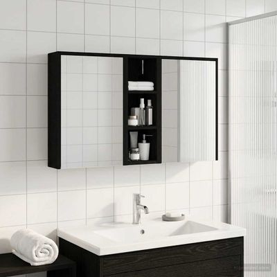 vidaXL Set kabinetov do kúpeľne 3 pcs 106 x 16 x 62,5 cm