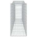 vidaXL Oblúkové gabiónové koše 5 ks 400x50x100/120cm pozinkov. železo