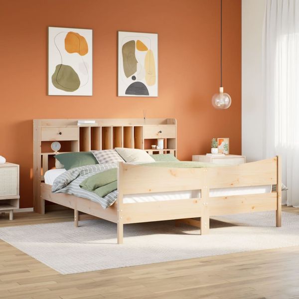 vidaXL Posteľ bez matraca 180x200 cm masívna borovica