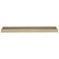 vidaXL Terasové nástenné police 4 ks dub 80x15x4 cm MDF