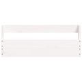 vidaXL Nástenné stojany na topánky 2 ks biele 59x9x23 cm borovica