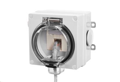 Zásuvka nástěnná datová Famatel TITAN 79285-83 IP66 1xRJ45 CAT-6A