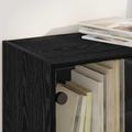 vidaXL Highboard 2 ks Čierny dub 68 x 37 x 142 cm Kompozitné drevo