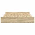 vidaXL Rám postele s úložným prostorem Sonoma dub 135 x 190 cm