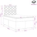 vidaXL Posteľ boxspring s matracom Svetlosivá 120 x 200 cm Látka