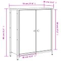 vidaXL Komoda čierna 70x30x80 cm kompozitné drevo