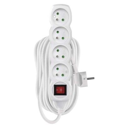 Prodlužovací kabel EMOS P1410R s vypínačem, 4 zásuvky, 10m, bílý