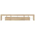 vidaXL TV skrinka s LED svetlami dub sonoma 230 x 36,5 x 40 cm