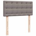 vidaXL Osmanský rám postele s matracom sivohnedá 80x200 cm látka