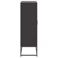 vidaXL Vysoká skrinka čierna 68,5x38,5x123,5 cm oceľ