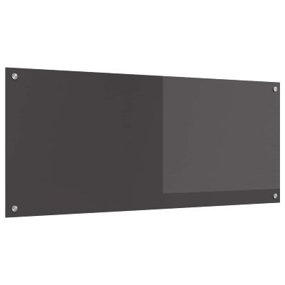 vidaXL Kuchynský obklad Tmavo šedá 120 x 50 cm tvrdené sklo