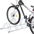vidaXL Stojan na 6 bicyklov podlahový voľne stojaci pozinkovaná oceľ