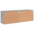 vidaXL TV skrinky nástenné 2 ks betónovo sivé 60x30x41 cm