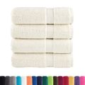 vidaXL Prémiové osušky SOLUND 4 ks krémové 70x140 cm 600 g/m2
