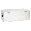 vidaXL Úložný box strieborný 80x39x30 cm hliník