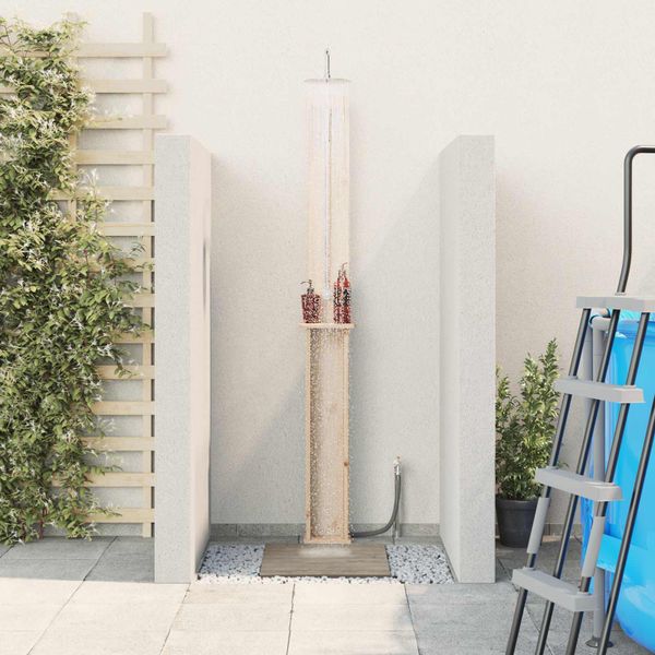 vidaXL Externá sprcha 246 cm Prírodná