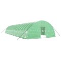 vidaXL Fóliovník s oceľovým rámom zelený 108 m² 18x6x2,85 m