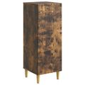 vidaXL Servírovacia skriňa Dymový dub 33 x 34,5 x 90 cm