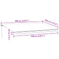 vidaXL Ručne zaťahovacia markíza s LED vínová 600x350 cm