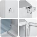 vidaXL Ovládacia skriňa Sivá 32 x 13 x 33 cm ABS plast