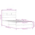 vidaXL Posteľný rám bez matraca dub sonoma 80x200 cm kompozitné drevo