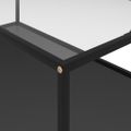 vidaXL Konferenčný stolík, priehľadný+čierny 120x60x35cm, tvrdené sklo