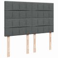 vidaXL Boxspring posteľ s matracom tmavosivá 160x200 cm látka