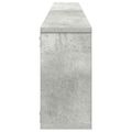 vidaXL Nástenné police 2ks, betónovo sivé 100x15x30cm kompozitné drevo