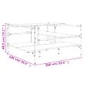 vidaXL Konferenčný stolík sivý sonoma 100x100x48,5 cm kompozitné drevo