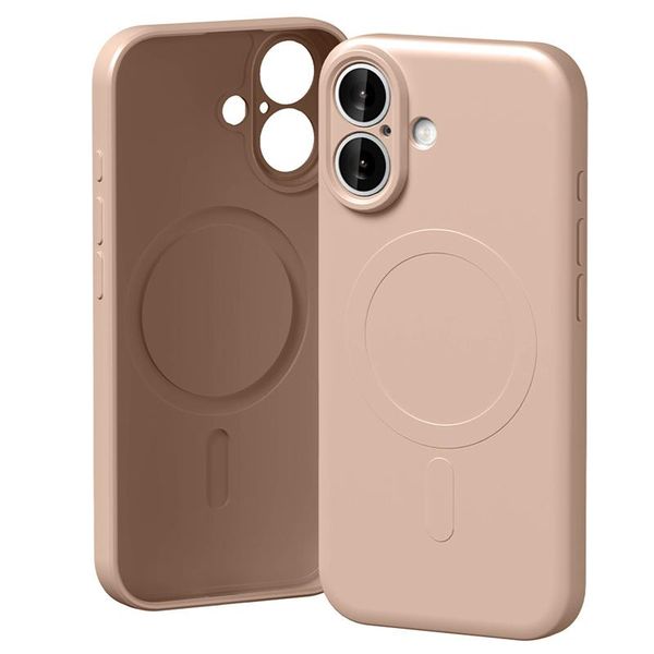 Mercury semi-silicone magsafe iphone 17, pieskovo ružová
